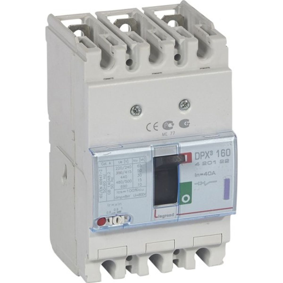 DPX3 160 Maksimalafbryder Termo 3P 40A