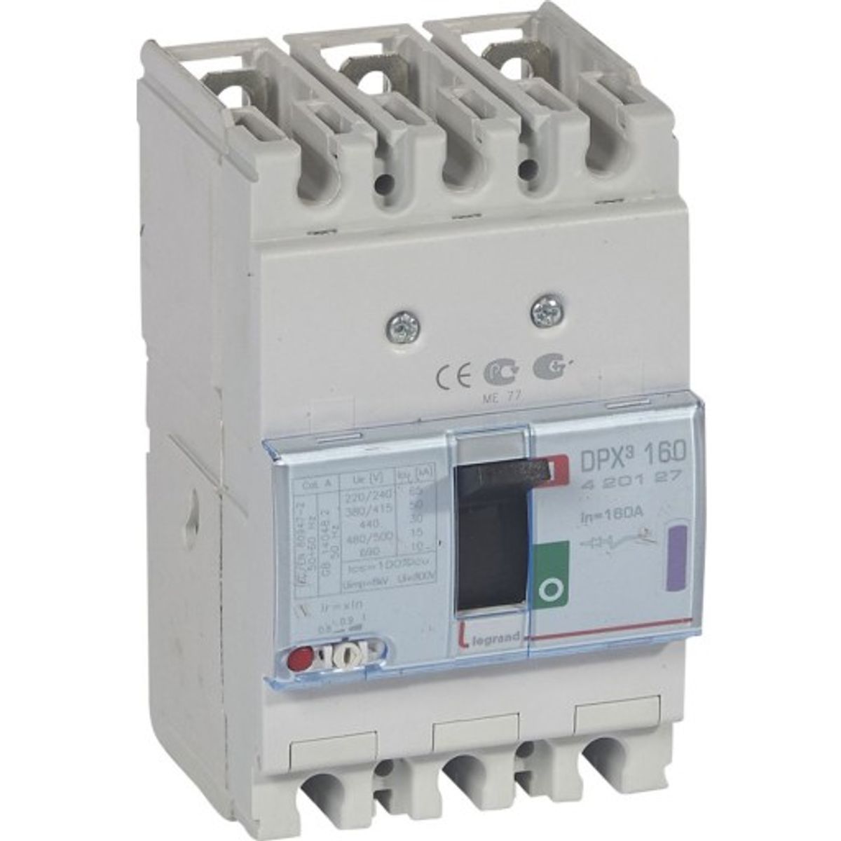 DPX3 160 Maksimalafbryder Termo 3P 160A 50kA