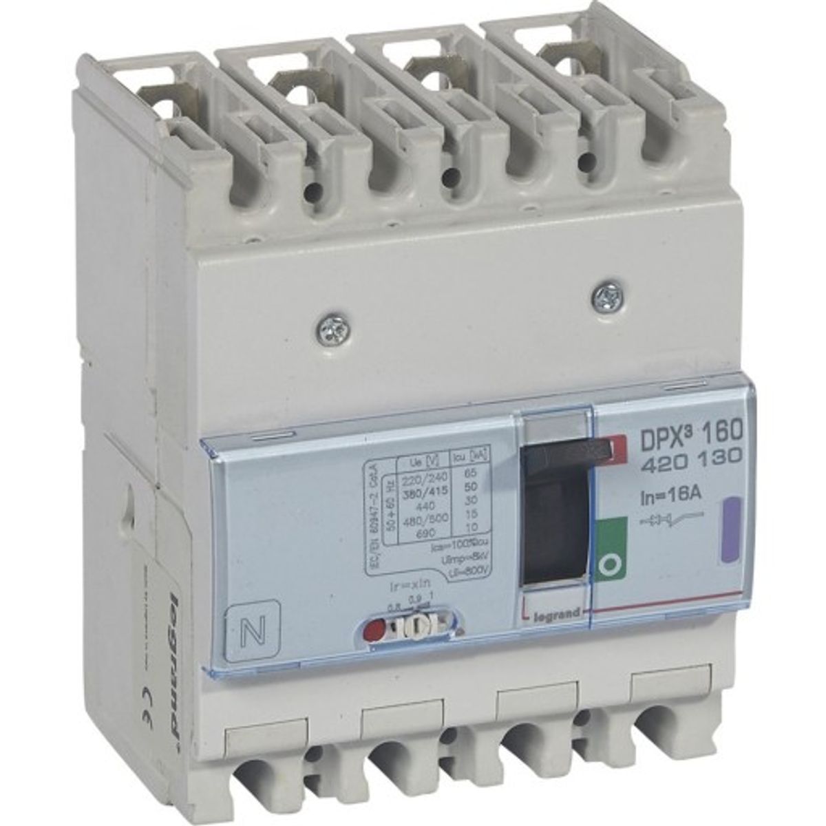 DPX3 160 Maksimalafbryder Termo 4P 16A 50kA