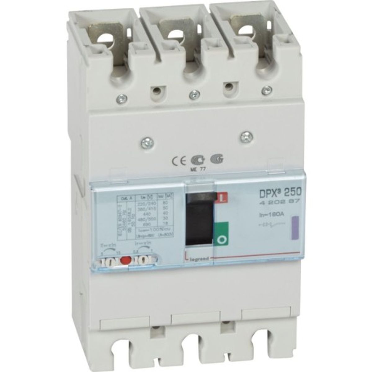 DPX3 250 Maksimalafbryder Termo 3P 160A 50kA