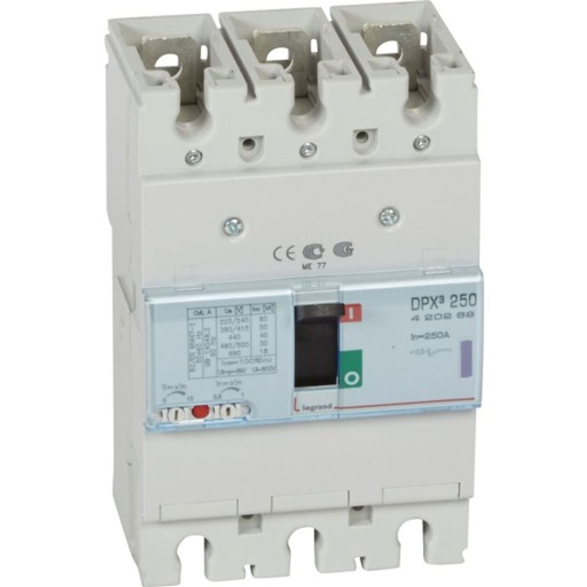 DPX3 250 Maksimalafbryder Termo 3P 250A 50kA