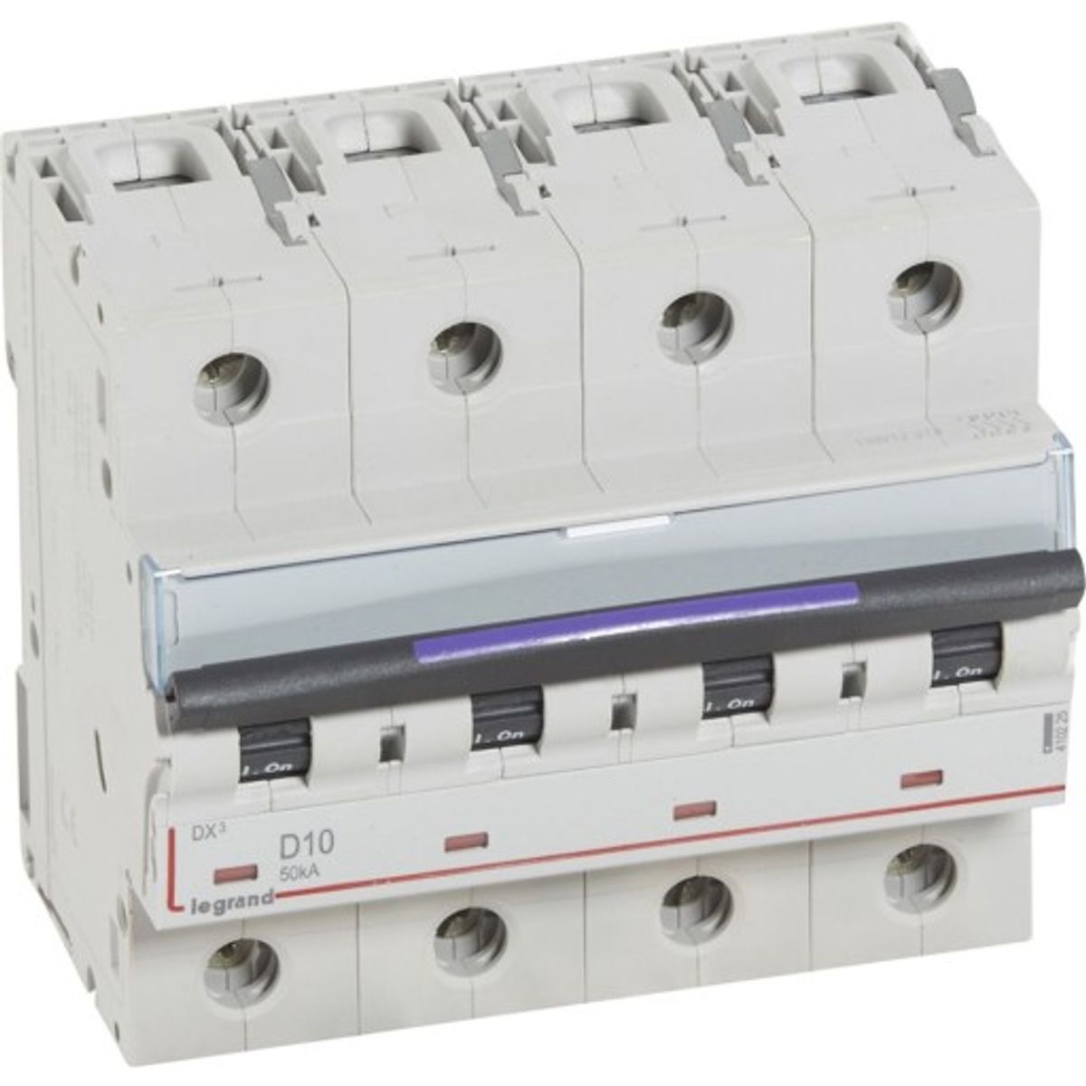 DX3 MCB automatsikring D10 4P 6M 50kA