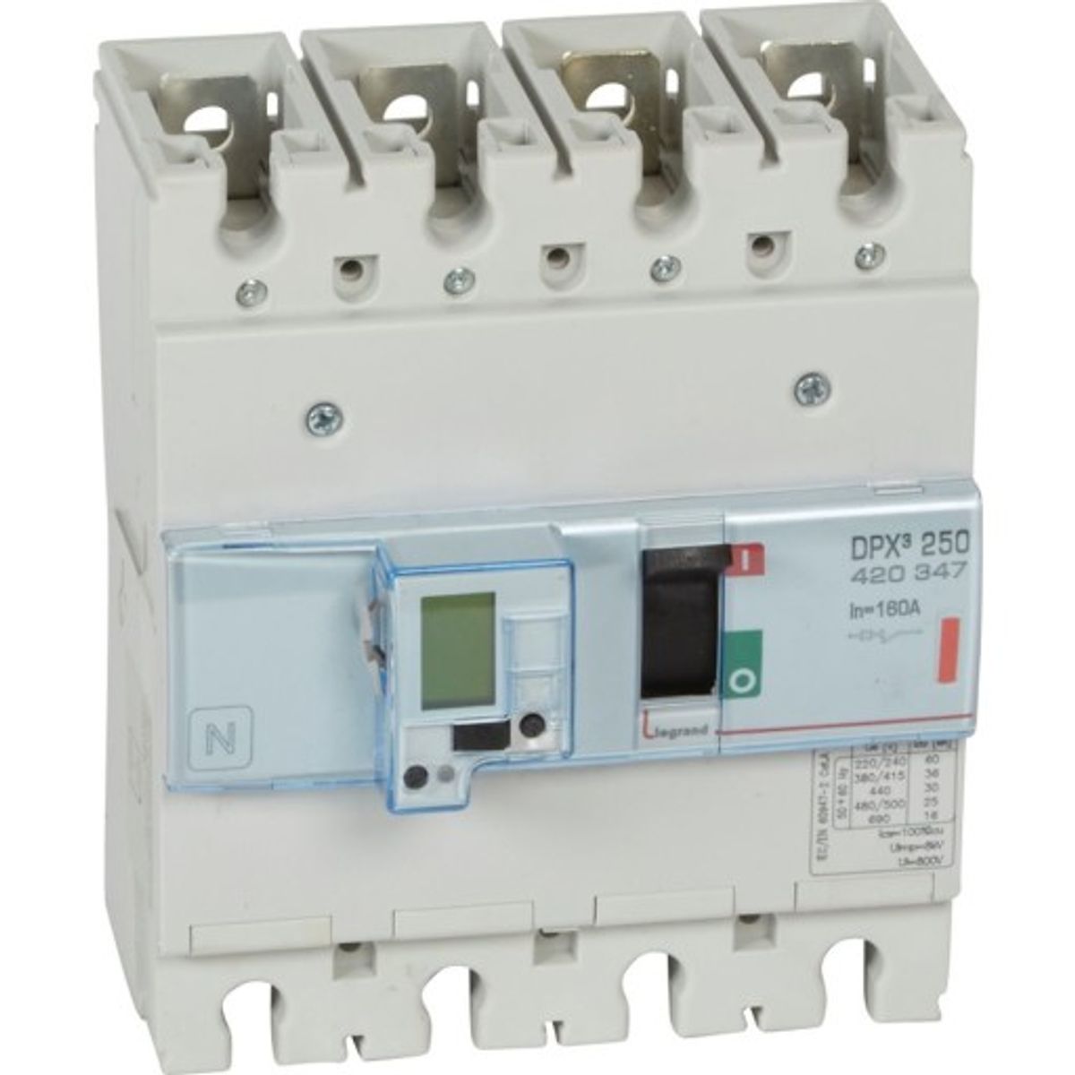 DPX3 250 Maksimalafbryder Elektronisk 4P 160A 36kA