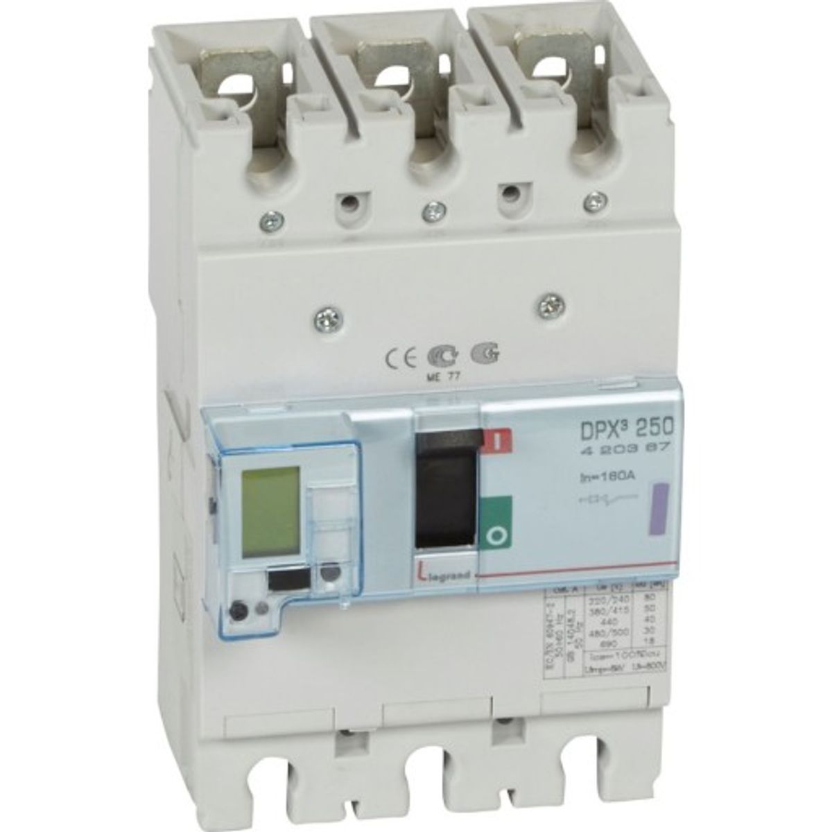 DPX3 250 Maksimalafbryder Elektronisk 3P 160A 50kA