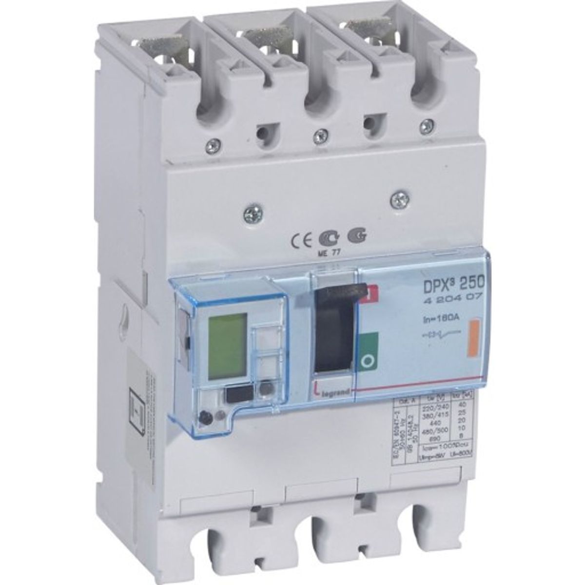 DPX3 250 Maksimalafbryder Elektronisk 3P 160A 25kA