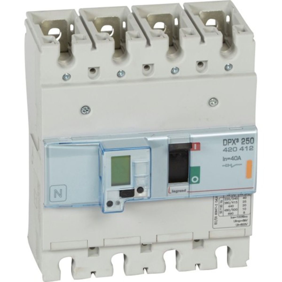 DPX3 250 Maksimalafbryder Elektronisk 4P 40A 25kA