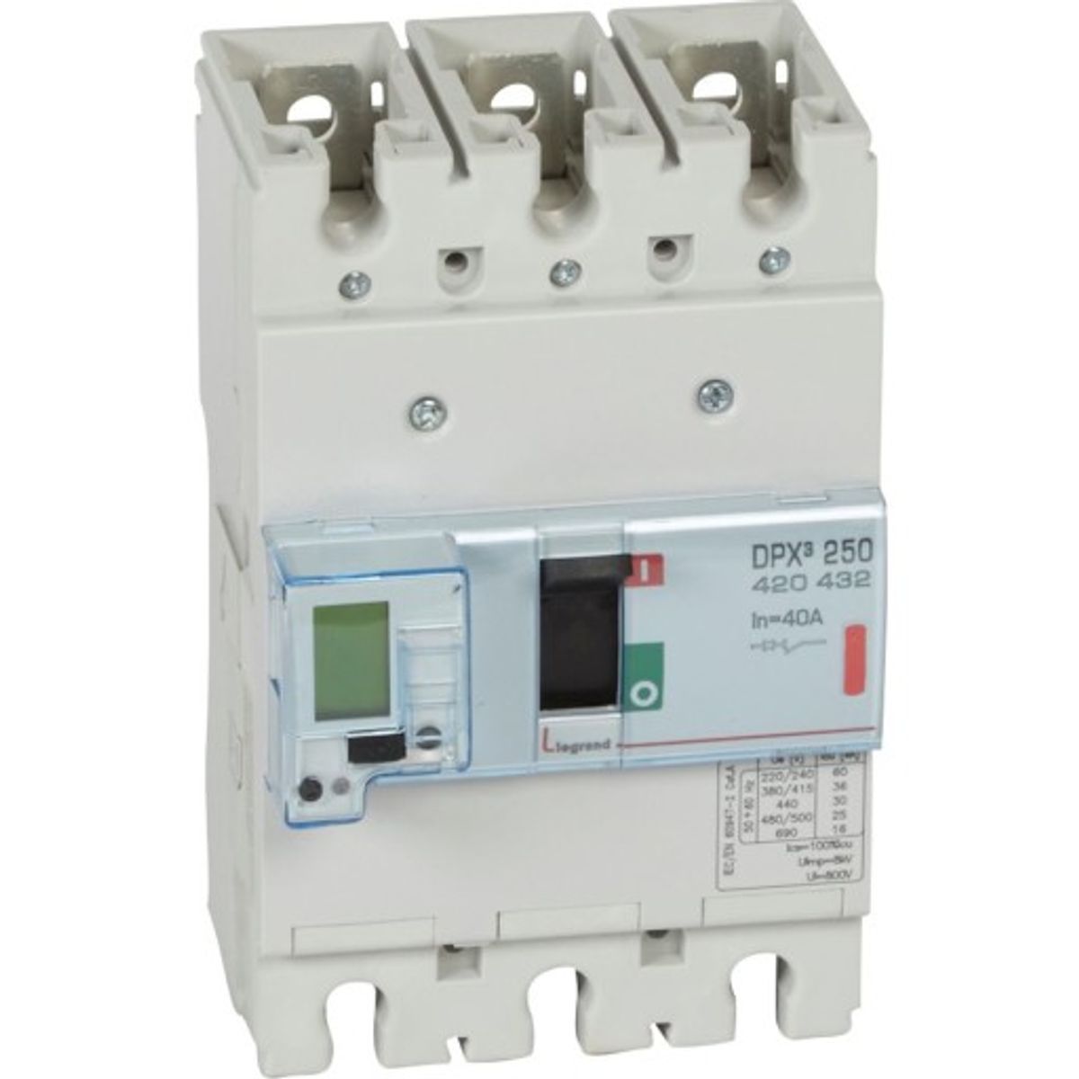 DPX3 250 Maksimalafbryder Elektronisk 3P 40A 36kA