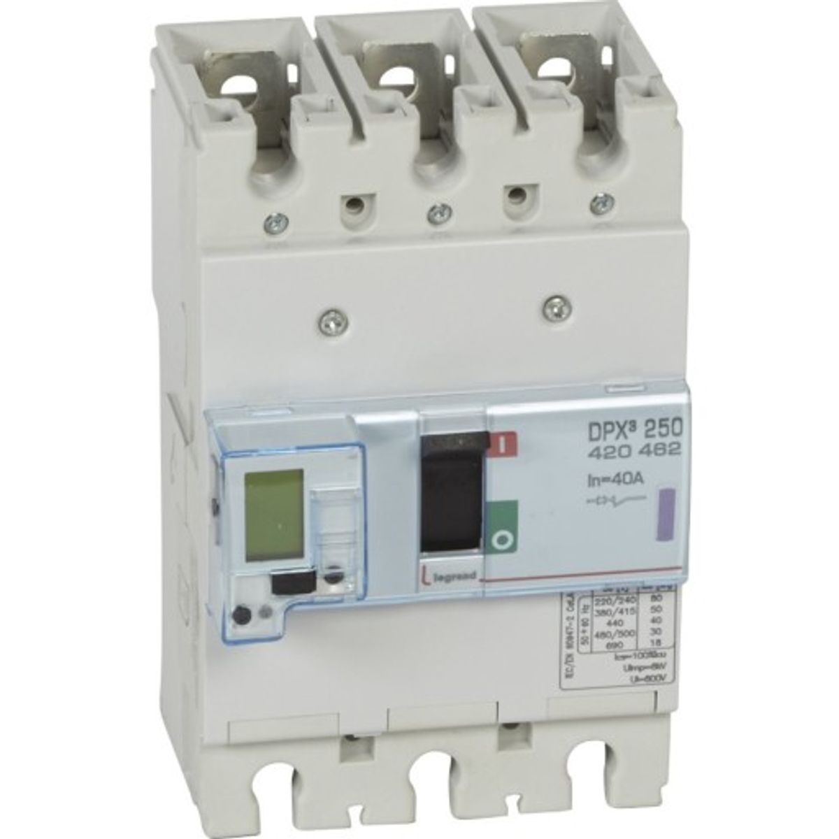 DPX3 250 Maksimalafbryder Elektronisk 3P 40A 50kA