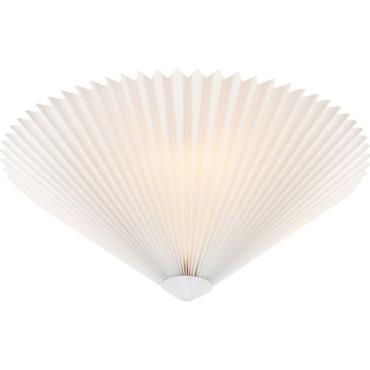 Markslöjd Plisado loftlampe, hvid, Ø42 cm