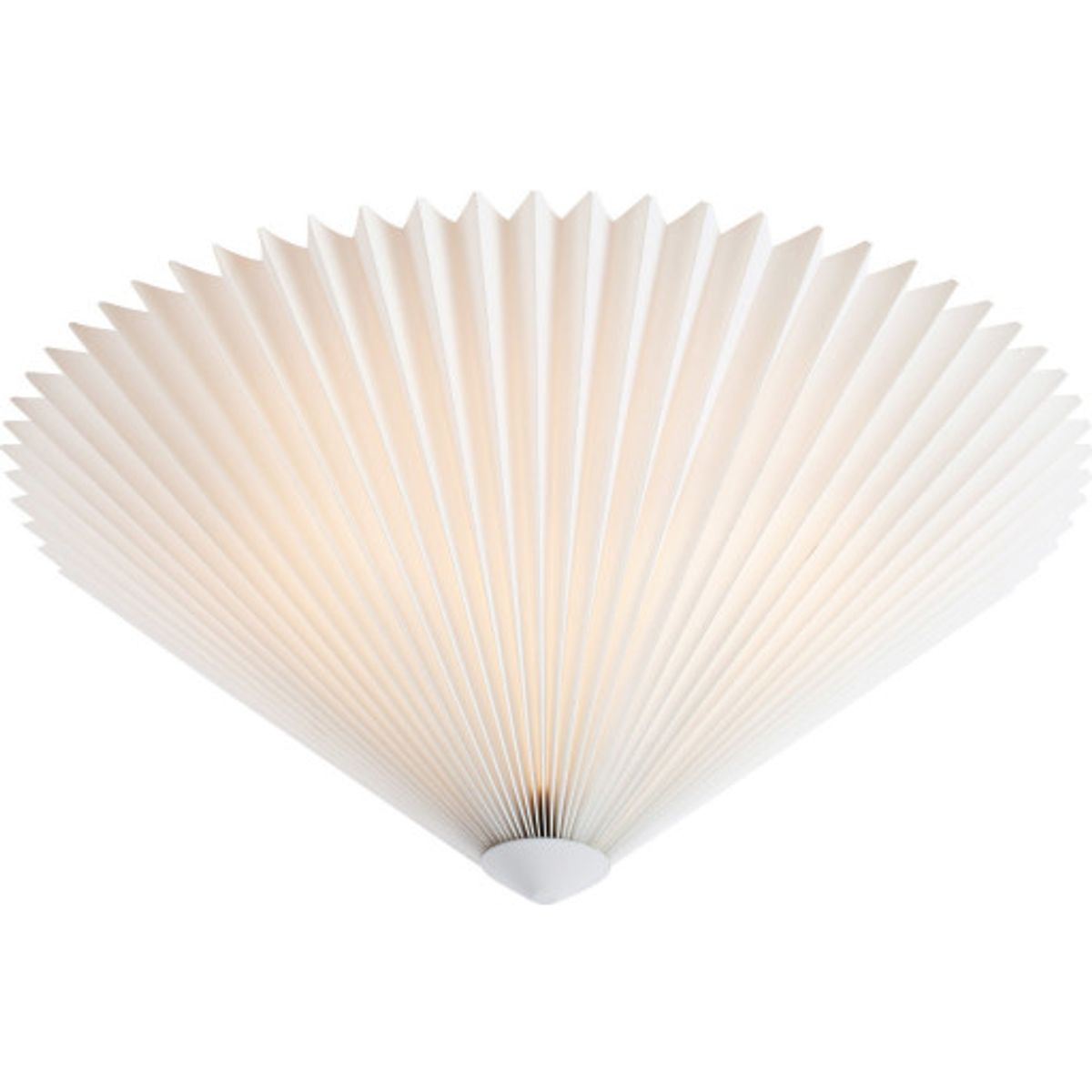 Markslöjd Plisado loftlampe, hvid, Ø50 cm