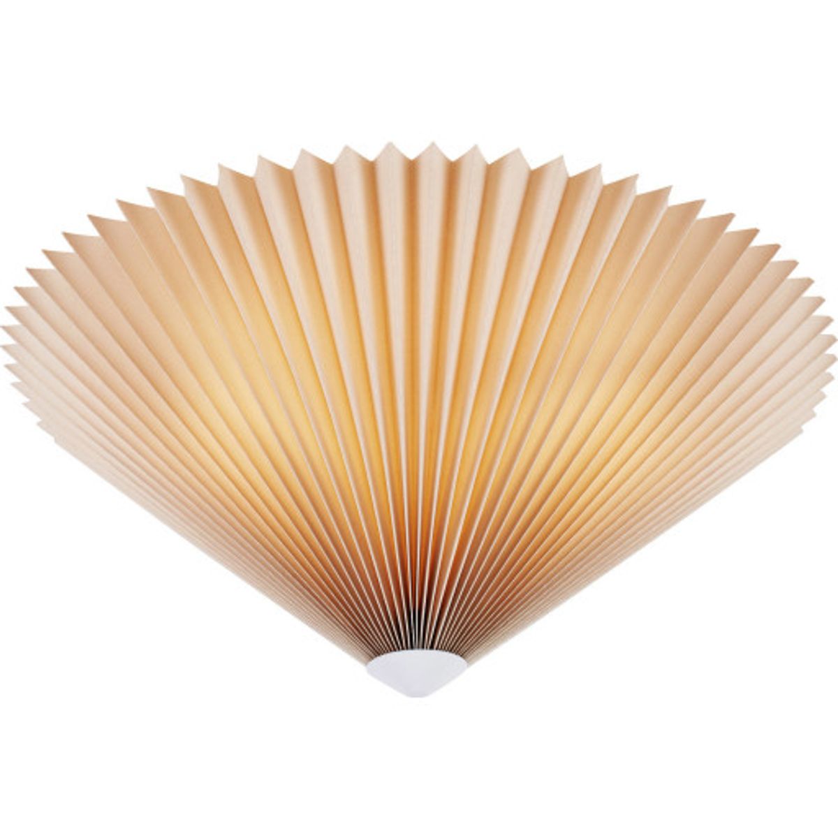 Markslöjd Plisado loftlampe, beige, Ø50 cm