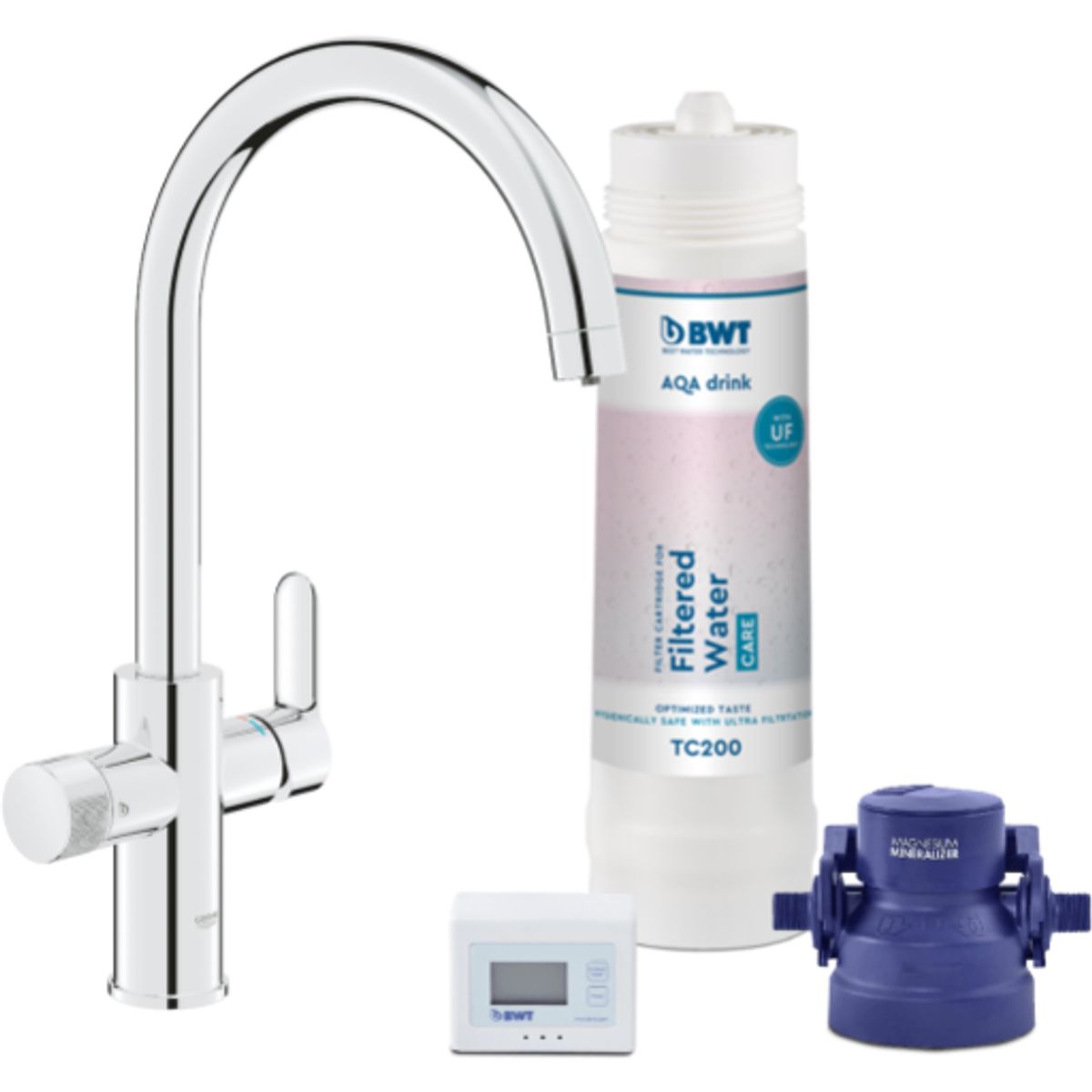 Grohe Pure Home 3-i-1 køkkenarmatur, krom