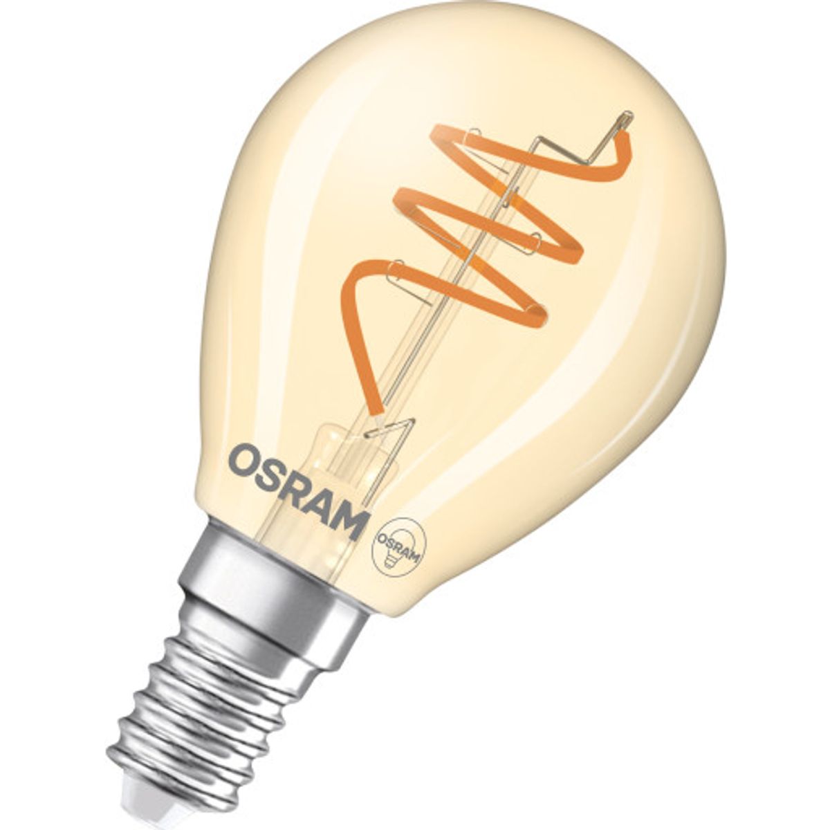 Osram 1906 LED krone fil spiral guld 470lm 4,9W/822 E14