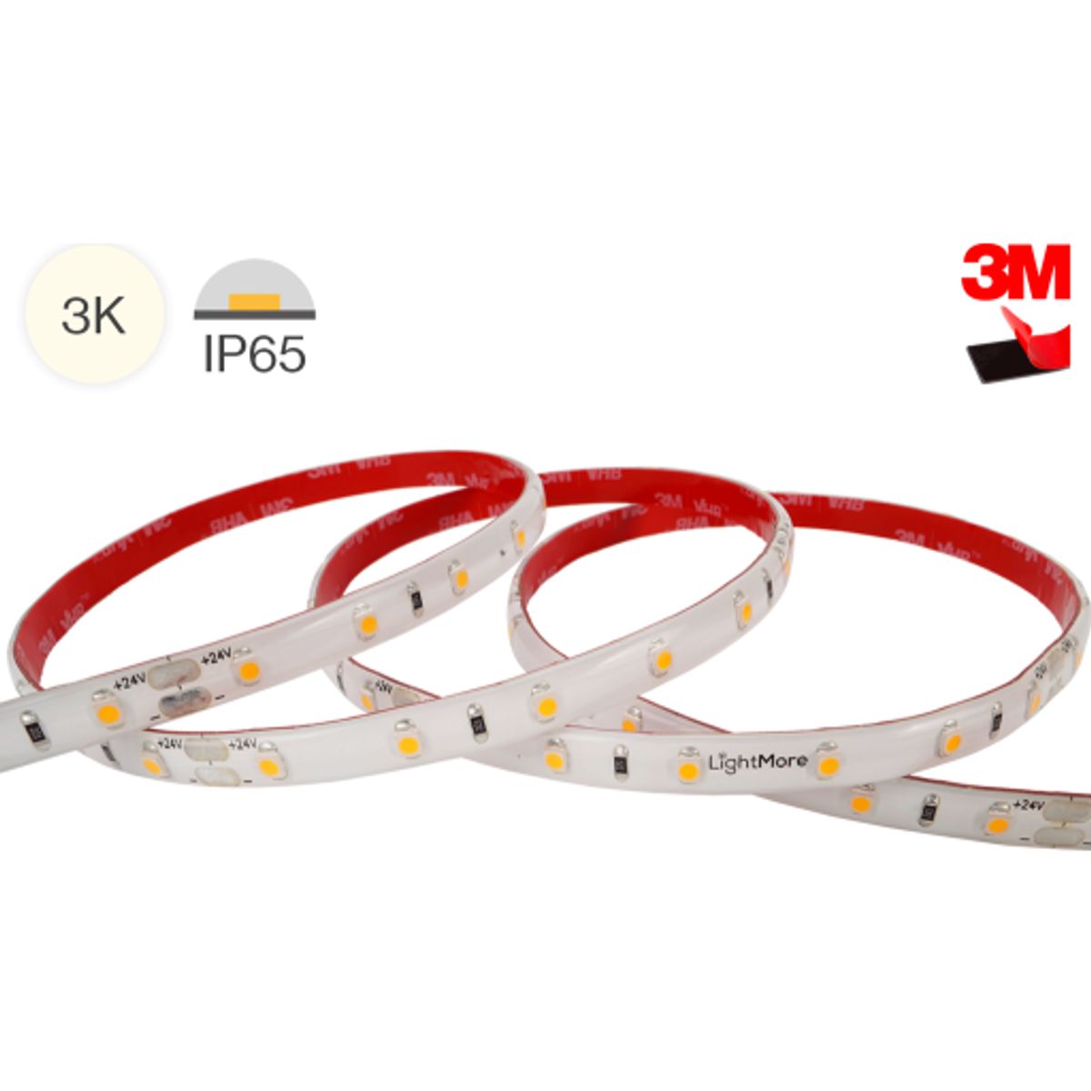 LightMore LED strip 5M 3,8W/meter 3000K