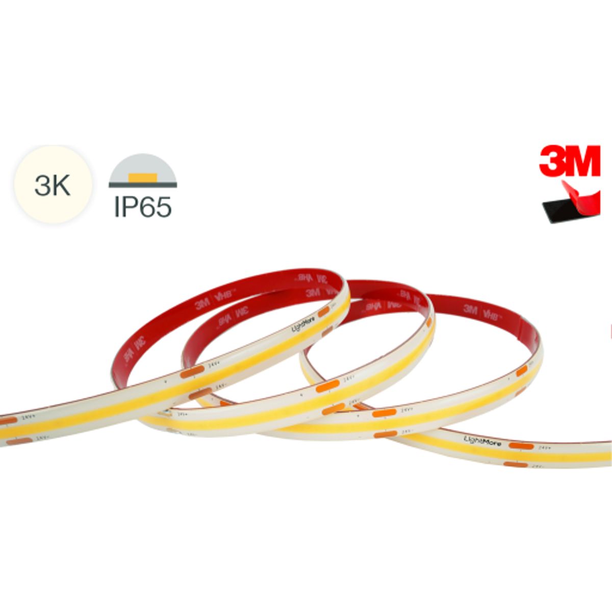 LightMore LED strip COB 5M 16W/meter 3000K