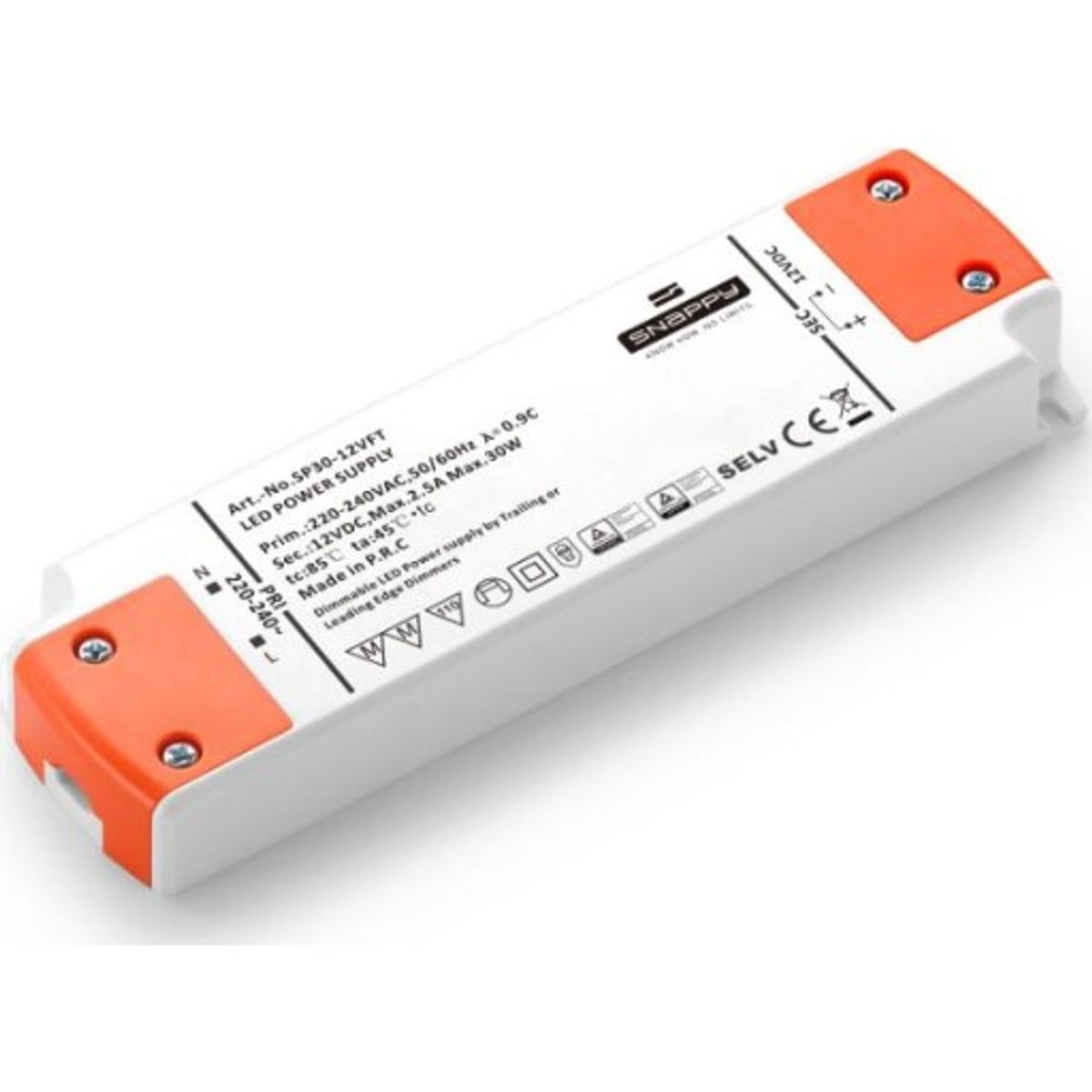 LED Driver SP30-24VFT, 30W 24VDC, dæmpbar