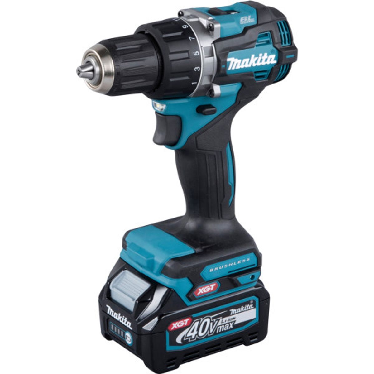 Makita bore-/skruemaskine DF002GD201, 2 x 40 V/2,5 Ah