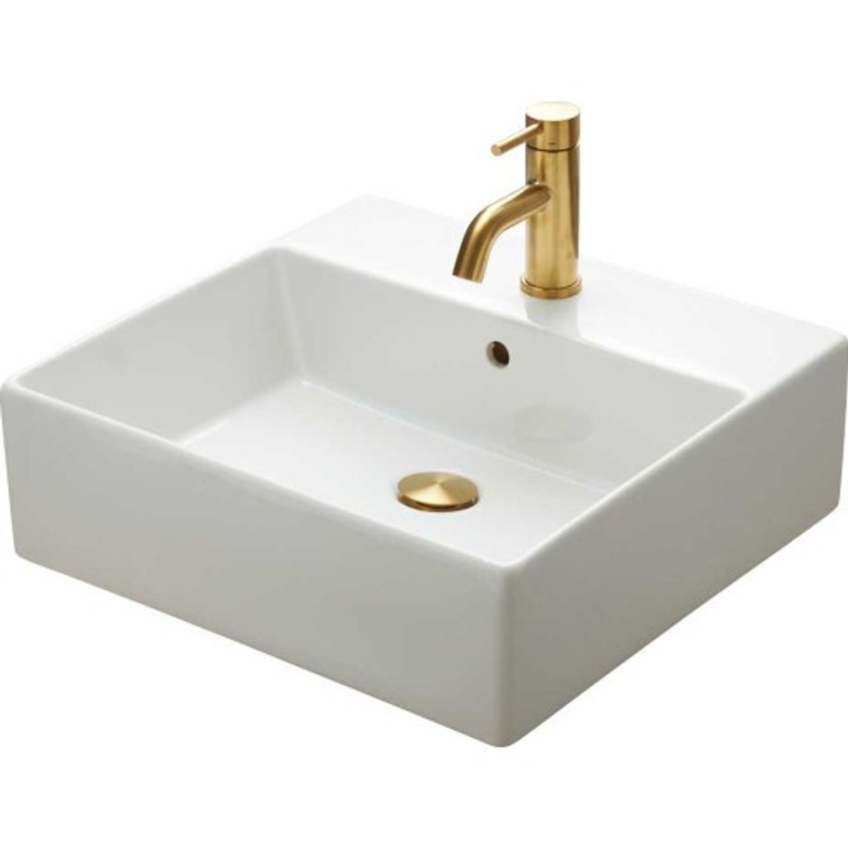 Lavabo Boxo 1010 Slim håndvask, 50x48 cm, hvid