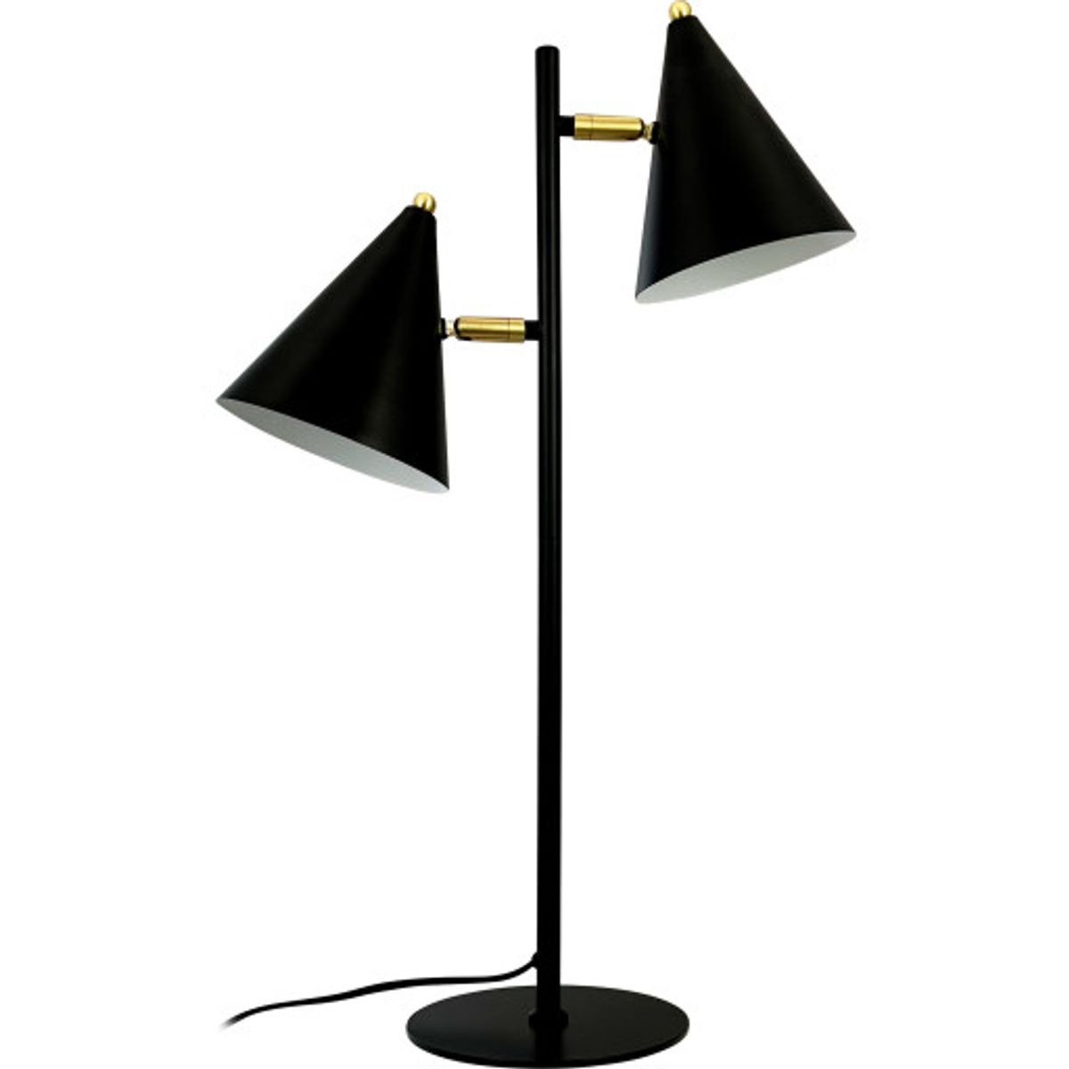 Dyberg Larsen French Collection Rouen bordlampe 2 skærme sort