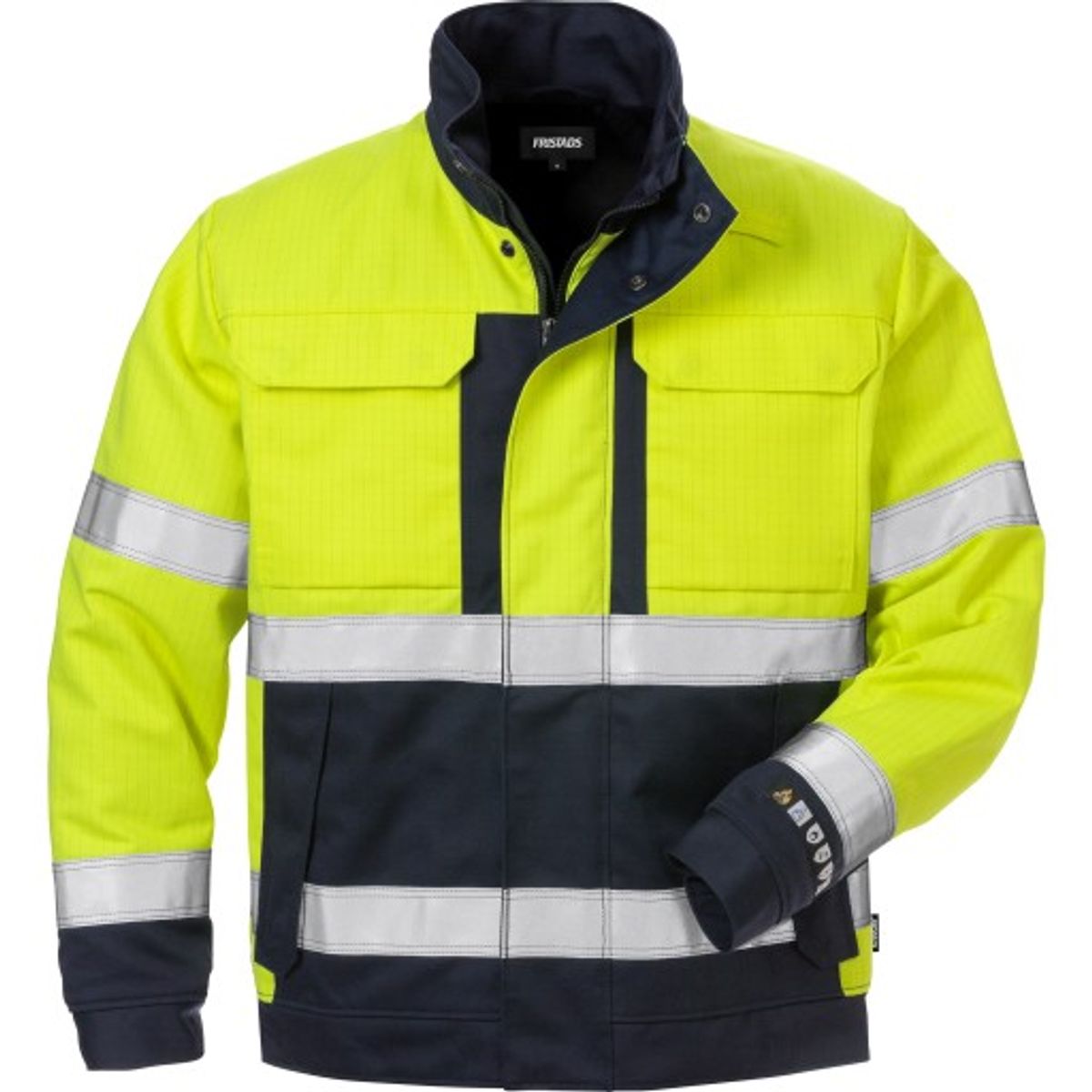 Kansas Flame vinterjakke 125944, High-Vis kl.2 gul/marine, S