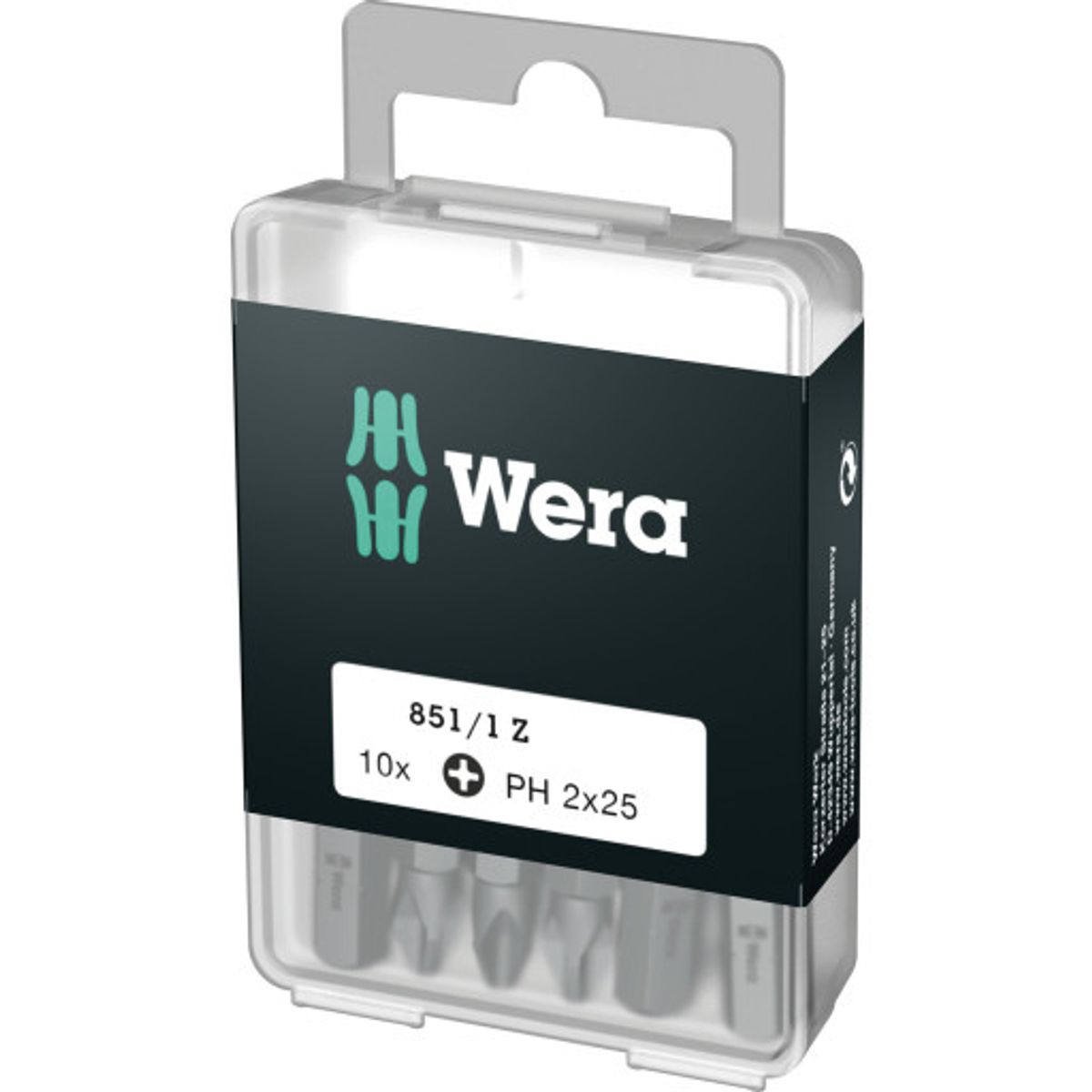 Wera 851/1Z Philips bits, PH2, 10 stk.