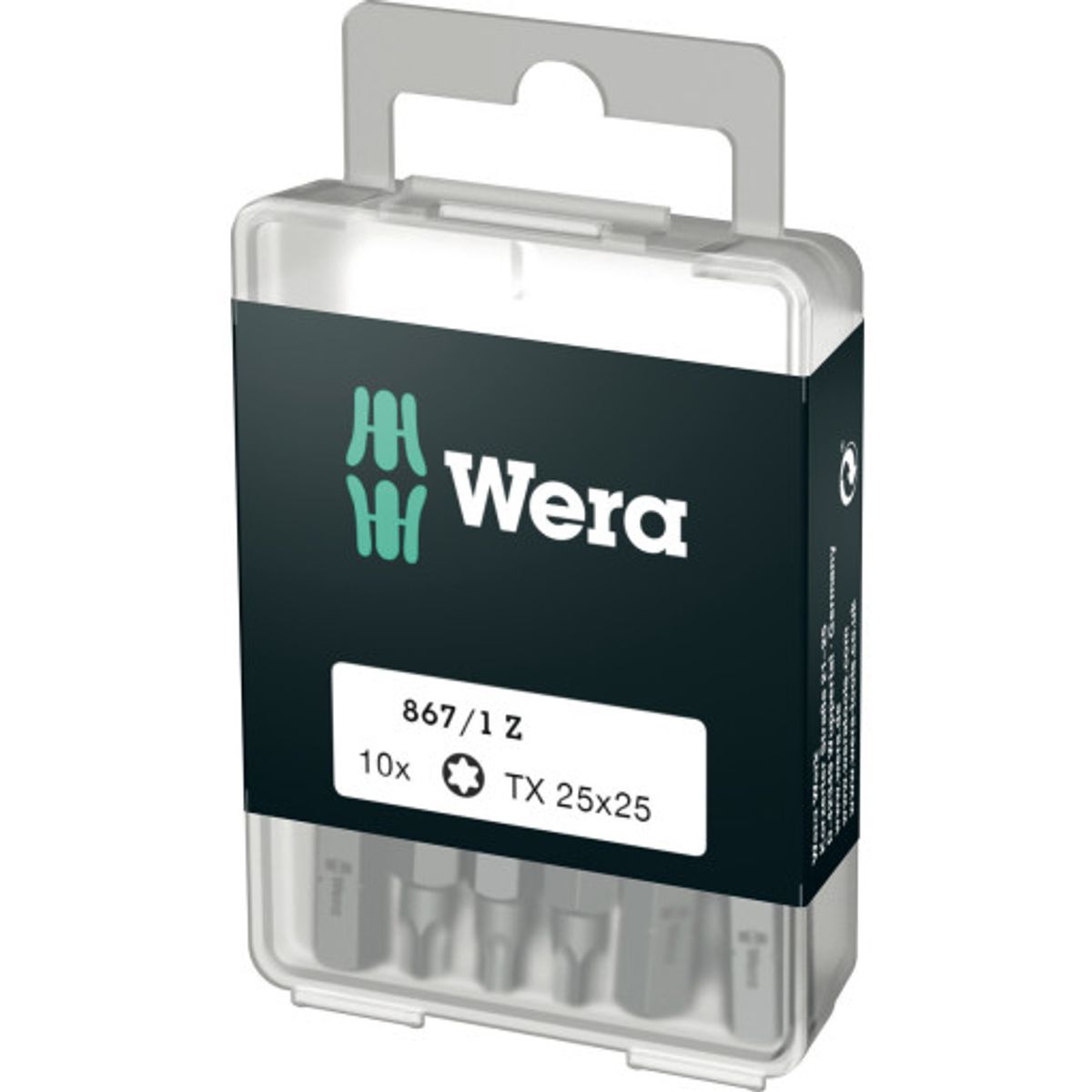 Wera 867/1Z Torx bits, TX25, 10 stk.