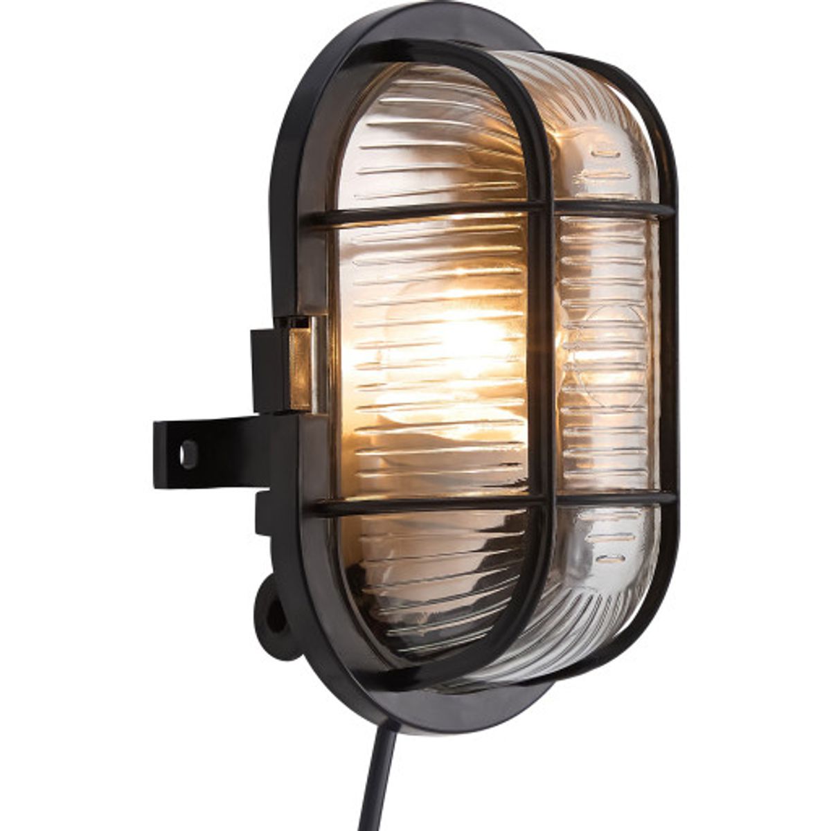 Nordlux skotlampe oval, sort