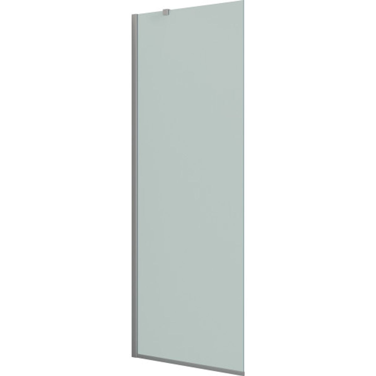 Dansani Match brusevæg, 87 cm, klart glas, satin profil