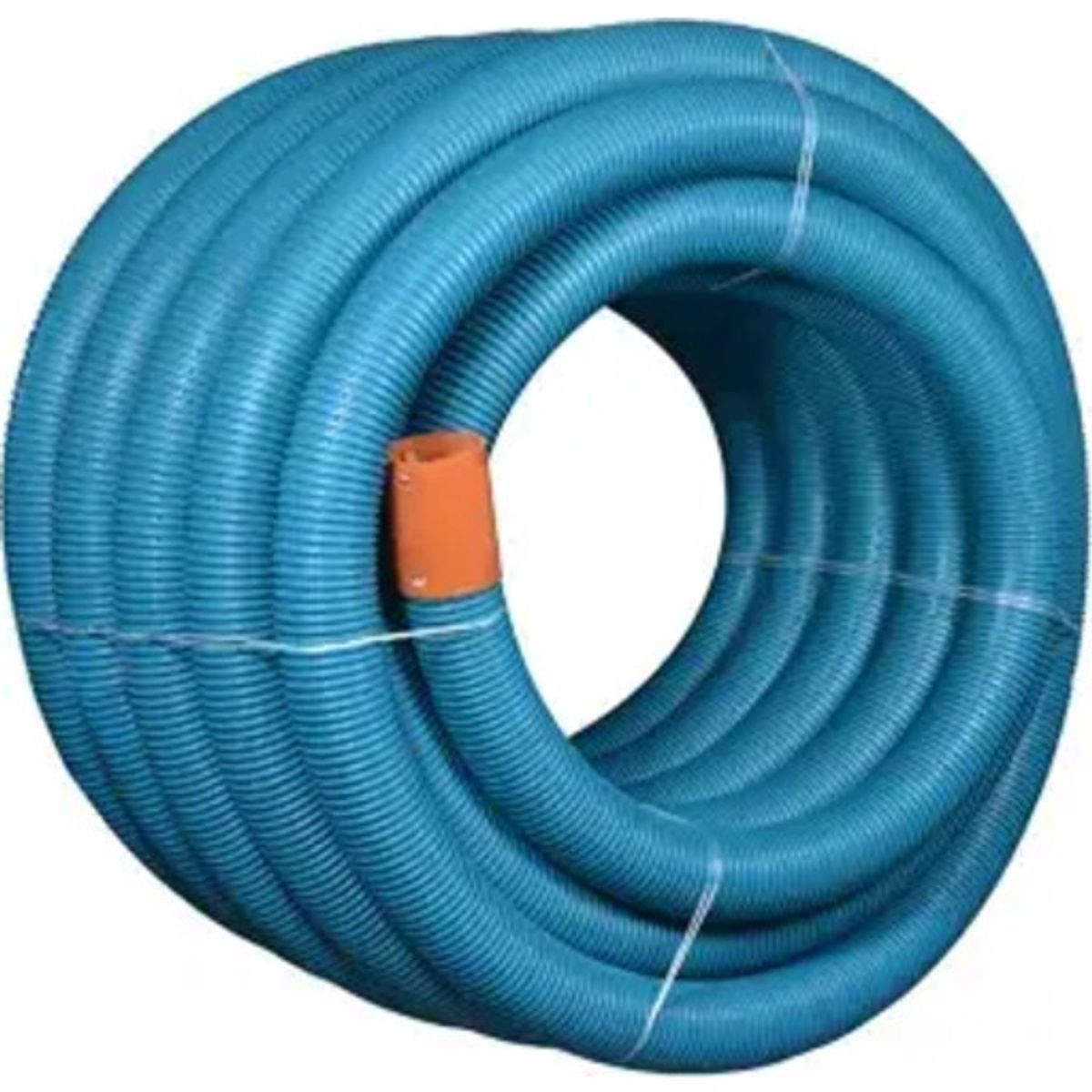 50 meter Wavin PVC drænrør 75/65 mm, blå