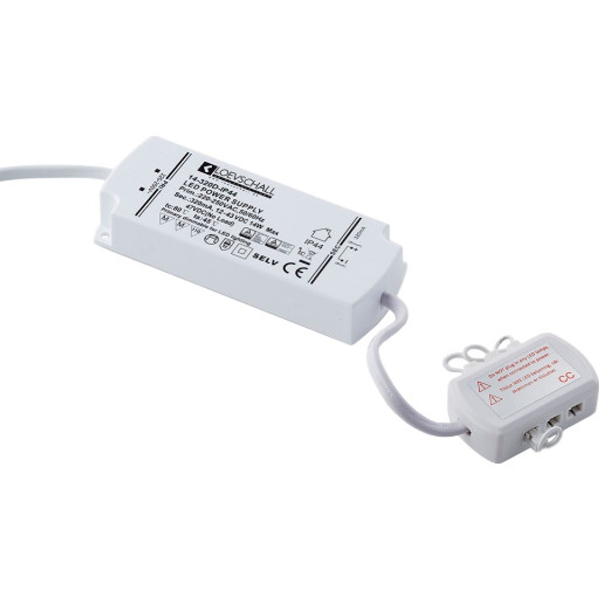 LED driver, 350mA, 1-15W, Dæmpbar