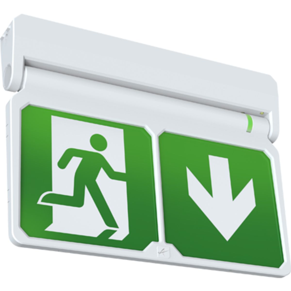 ADLER Exit Sign 25m 3t hvid inkl. Roterbar piktogram