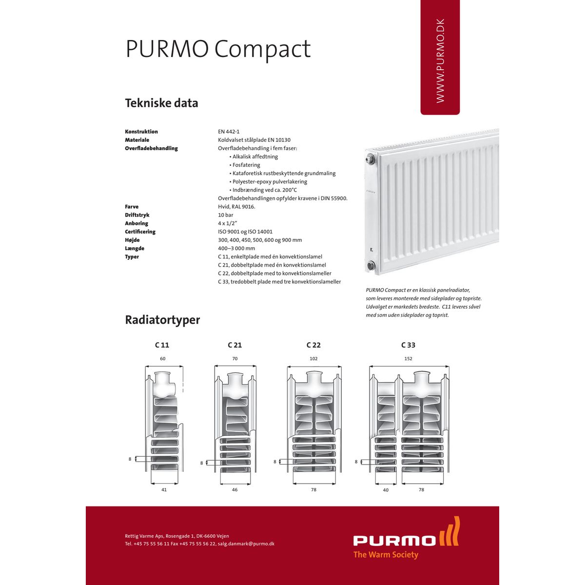 PURMO C 21S 450X2000