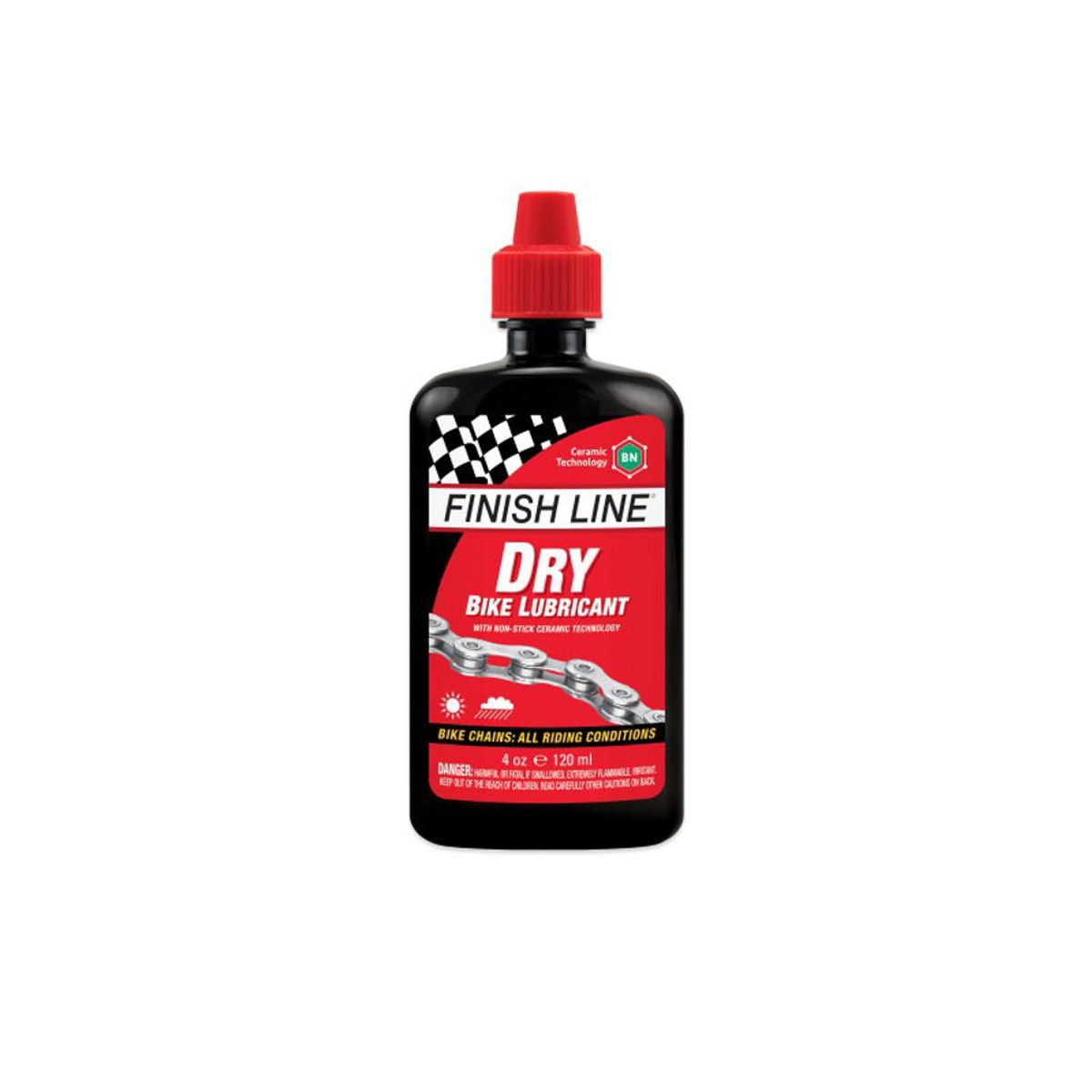 Finish Line Dry Lube - Kædeolie Til Alle Vejrtyper - 120 ml