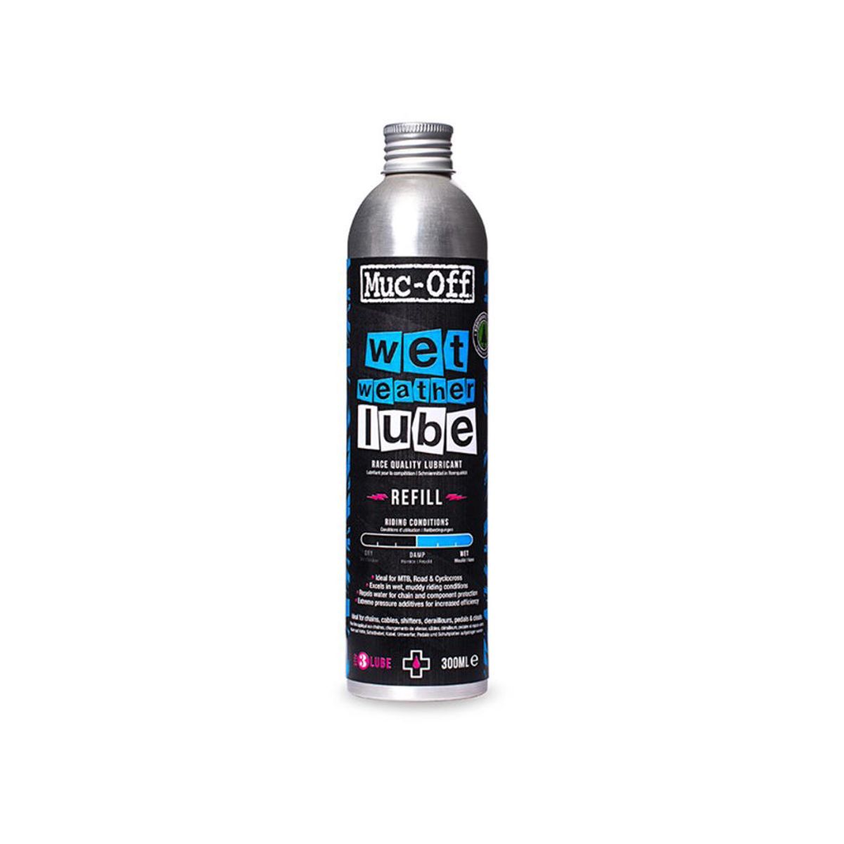 Muc-Off Wet Lube - Kædeolie til våde forhold - 300 ml