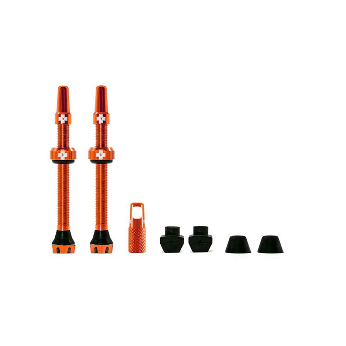 Muc-Off - Tubeless Ventiler - 60mm lange - Orange - 2 stk.