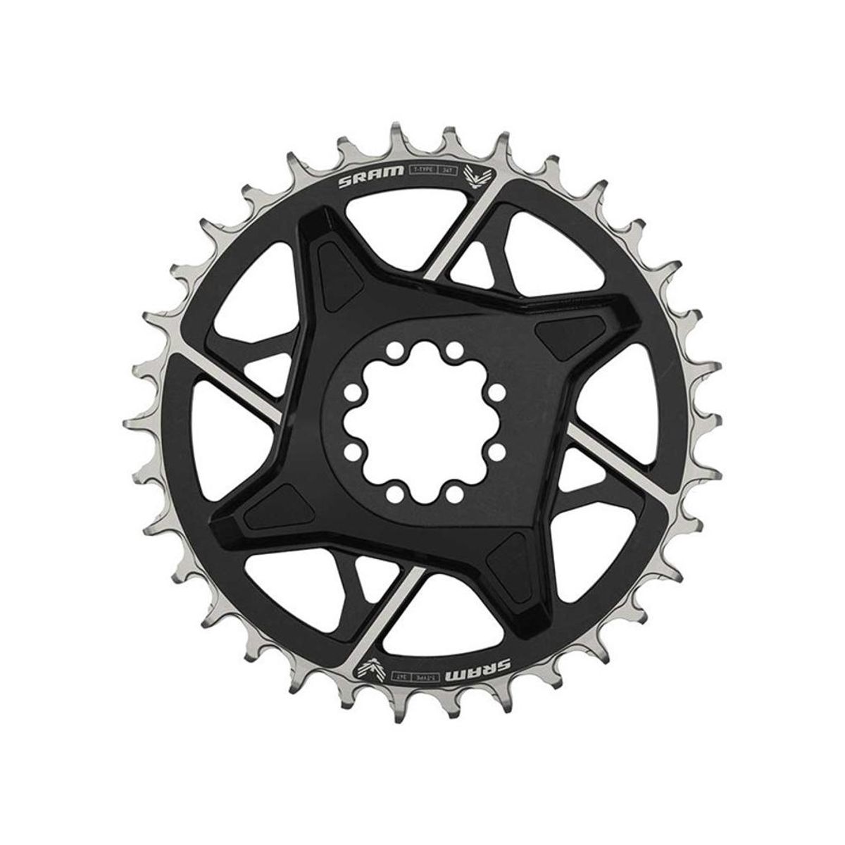 Sram X0 D1 T-Type klinge - Direct Mount - 3 mm Offset - 12 Speed - 34T - Sort