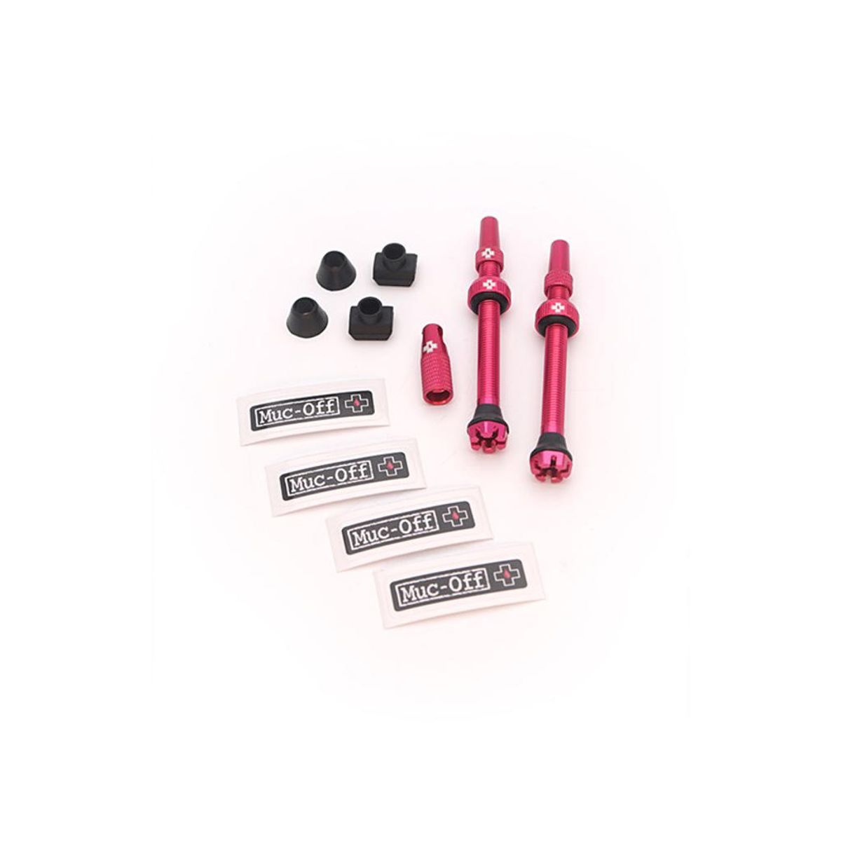 Muc-Off - Tubeless Ventiler - 60mm lange - Pink - 2 stk.