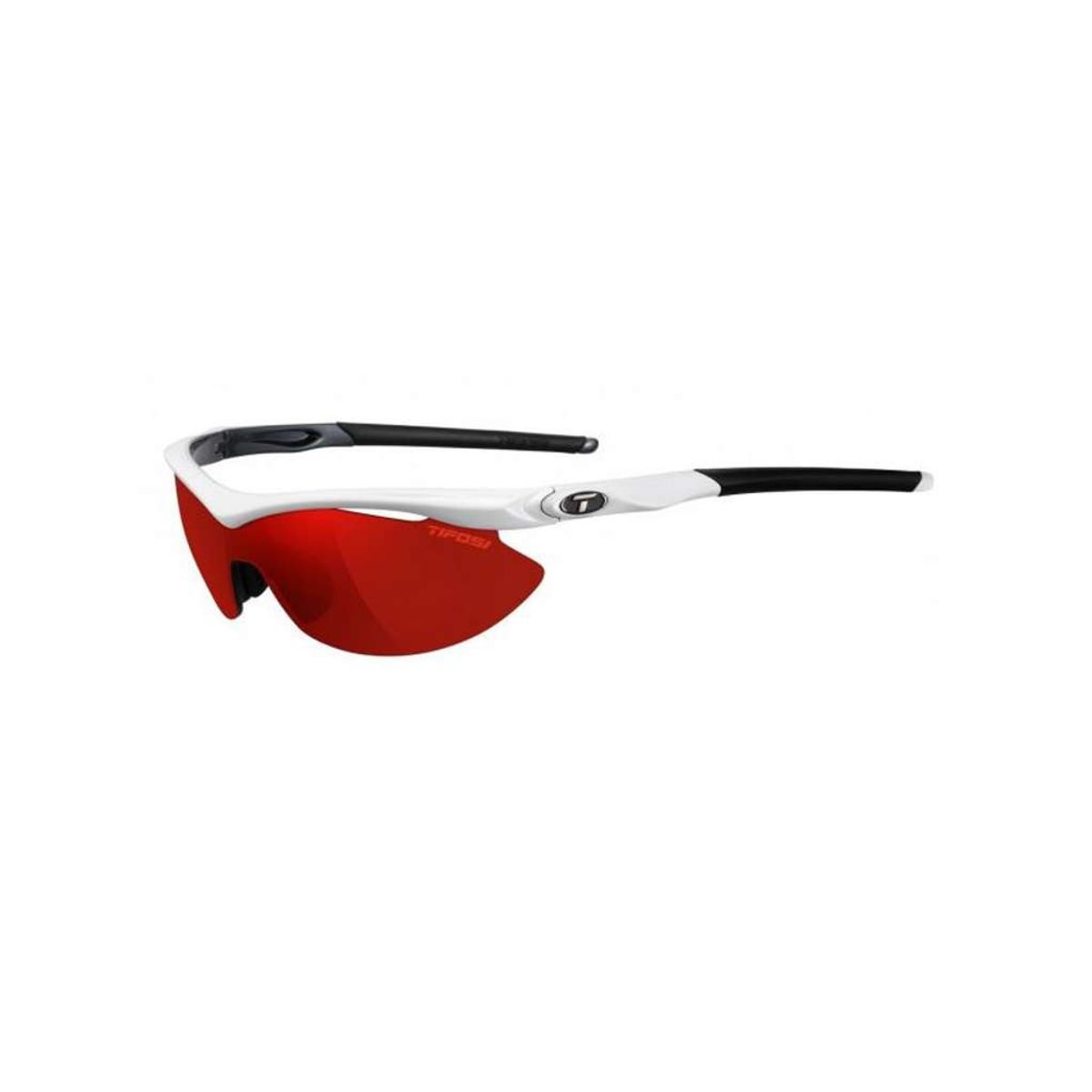 Tifosi Slip Cykelbrille - 3 Linser Clarion Rød/Clear/AC Rød - Hvid