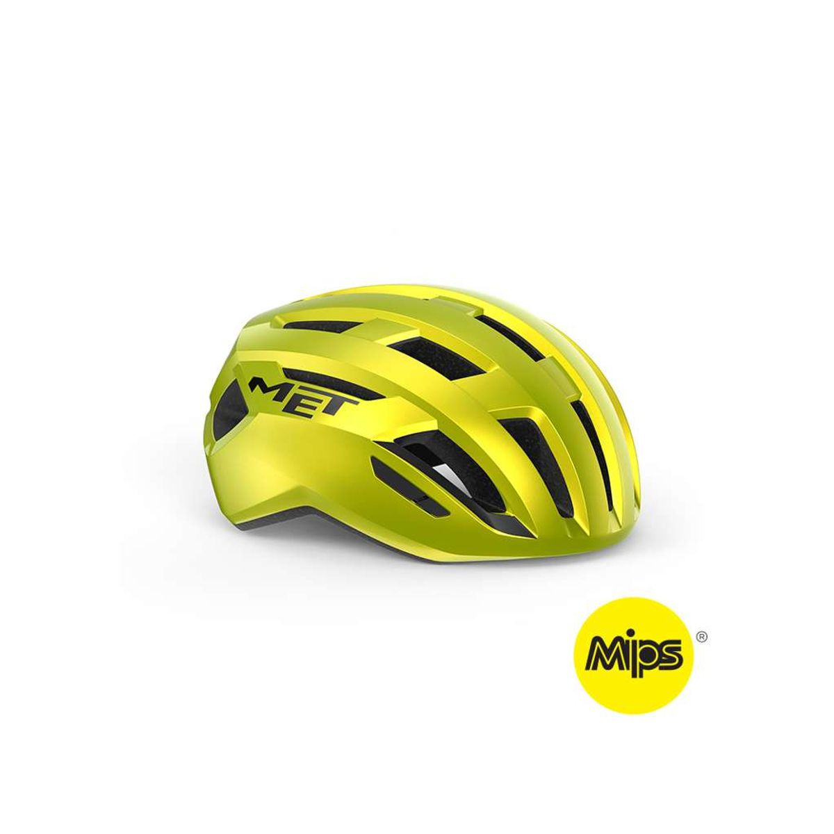 MET Vinci Mips - Cykelhjelm - Lime gul metallic/glossy - Str. 56-58 cm