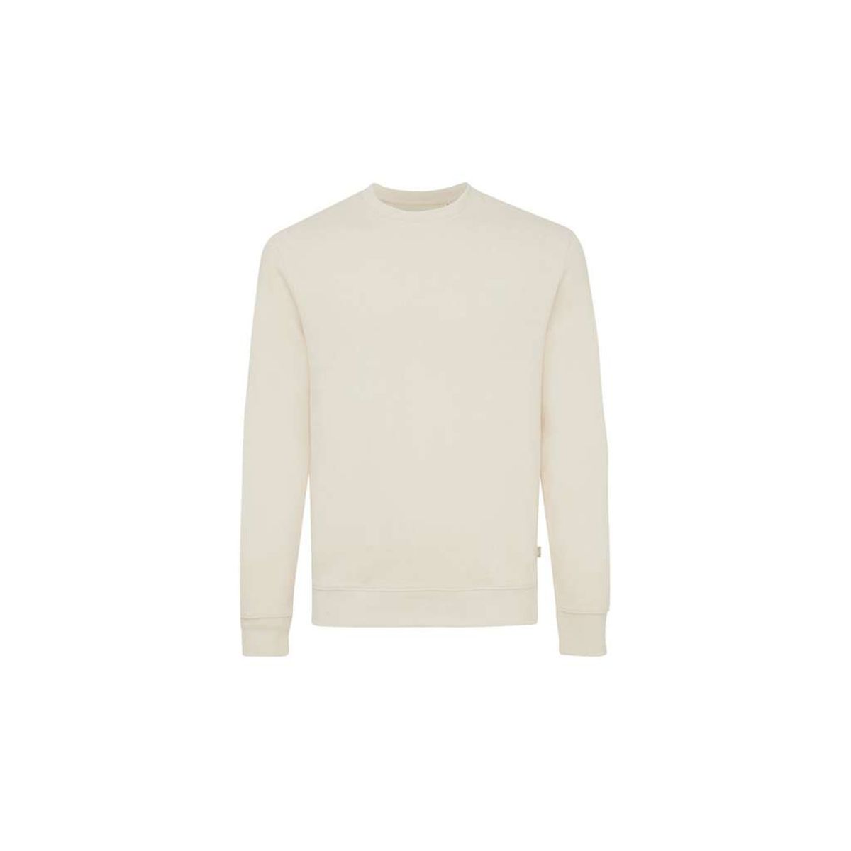 Iqoniq Denali Crew Neck i Ufarvet Genanvendt Bomuld, Natural raw