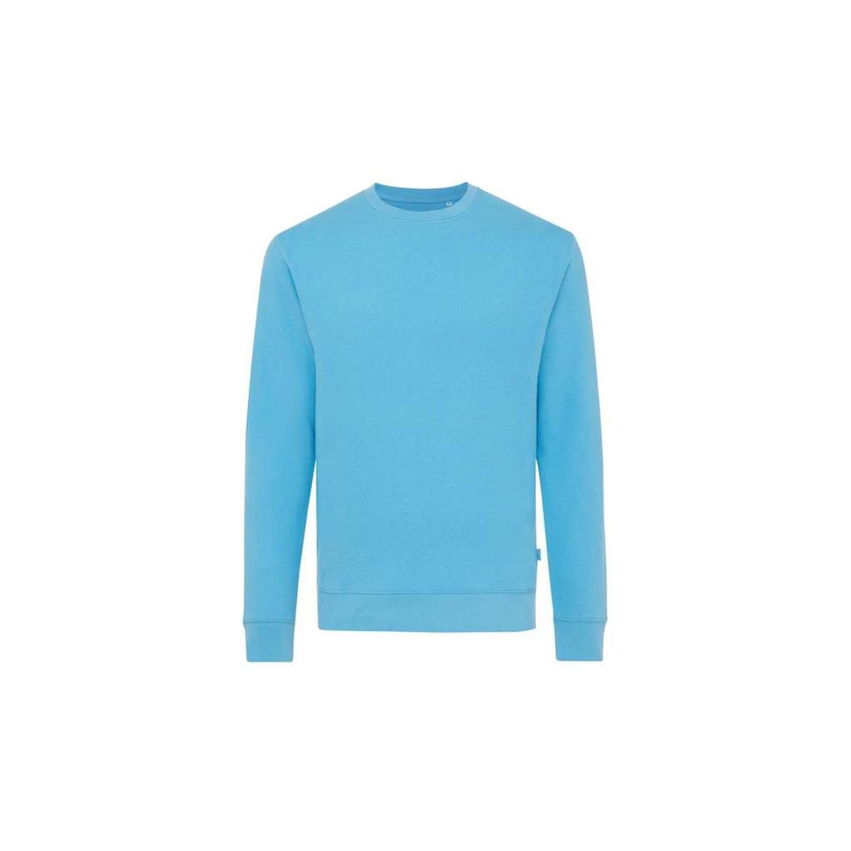 Iqoniq Zion Crew Neck Sweatshirt i Genanvendt Bomuld, Tranquil Blue