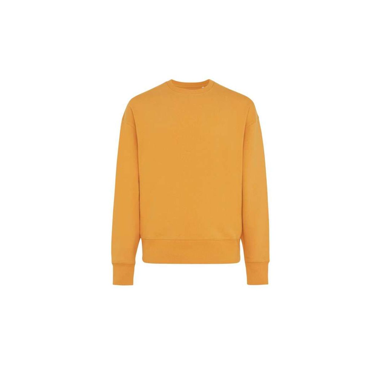 Iqoniq Kruger Afslappet Crew Neck i Genanvendt Bomuld, Sundial Orange