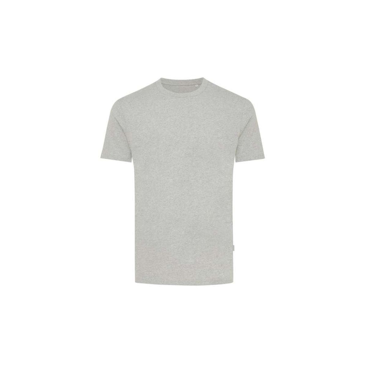 Iqoniq Manuel Ufarvet T-shirt i Genanvendt Bomuld, Heather Grey