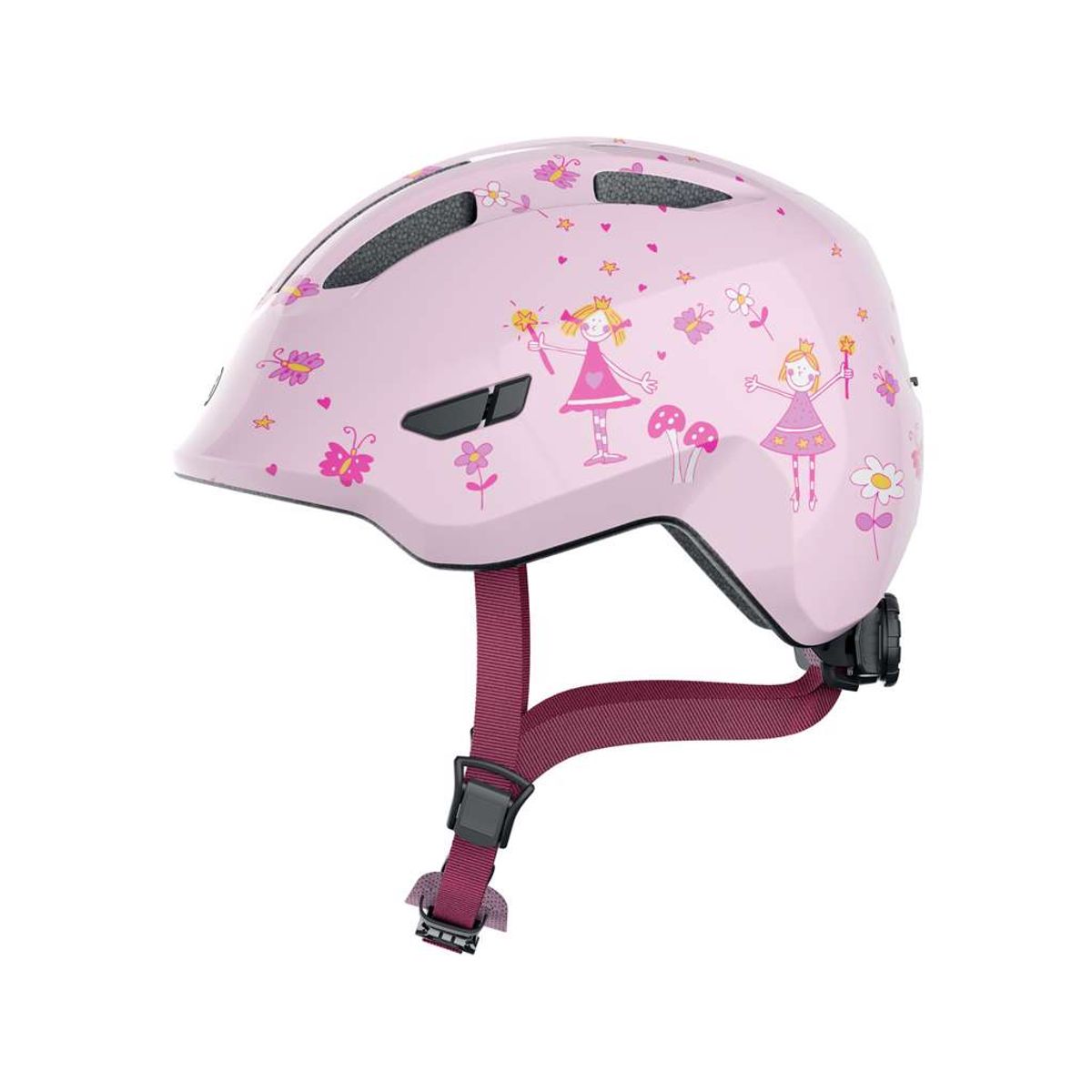 Abus Smiley 3.0 - Cykelhjelm til børn - Rose Princess - Str. 50-55 cm