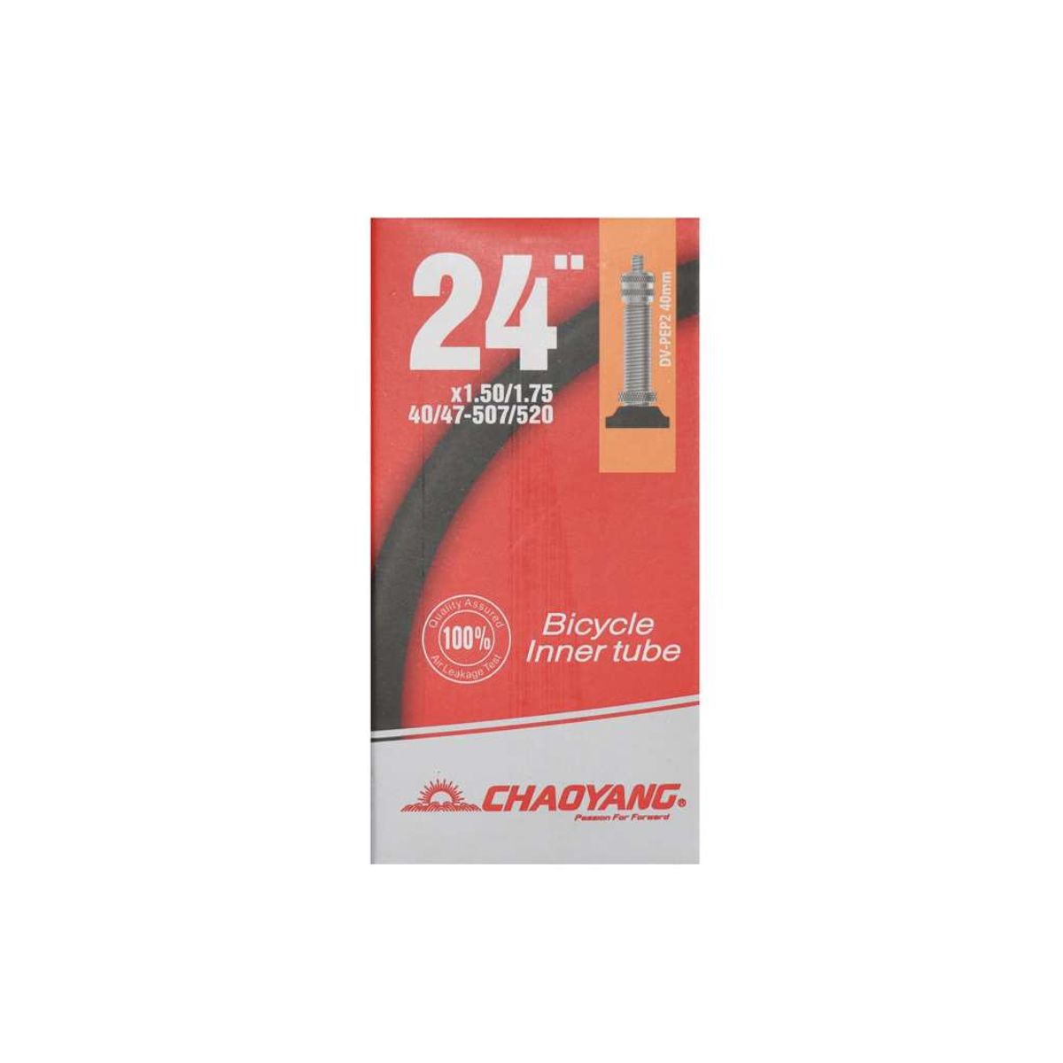 Chaoyang Slange 24 x 1.50-1.75 med 40mm lang Dunlop ventil