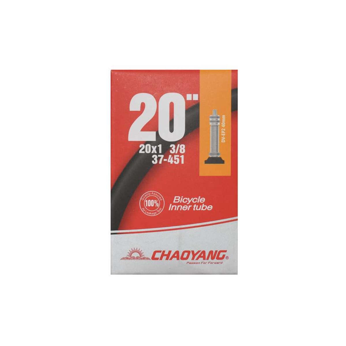 Chaoyang Slange 20 x 1 3/8 med 40mm lang Dunlop ventil