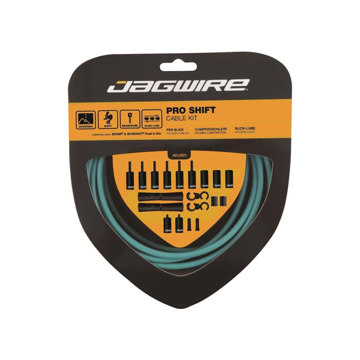 Jagwire - Pro Shift - 2x GearkabeJagwire - Pro Shift - 2x Gearkabel sæt - Road/MTB - Bianchi l sæt - Road/MTB - Bianchi