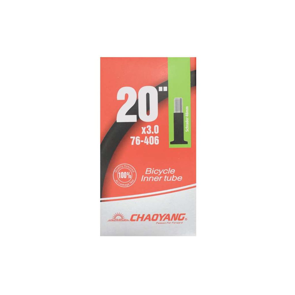 Chaoyang Slange 20 x 3.0 med 48mm lang Autoventil