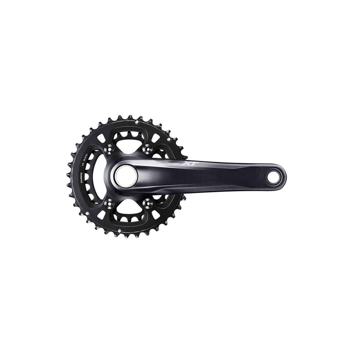 Shimano XT - Kranksæt M8100 - 2x12 gear 26/36 tands klinger - 170 mm Pedalarme