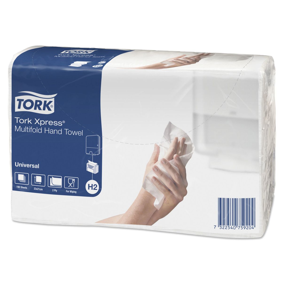 Håndklædeark Tork H2 471146 Universal 2-lags 20x190 ark